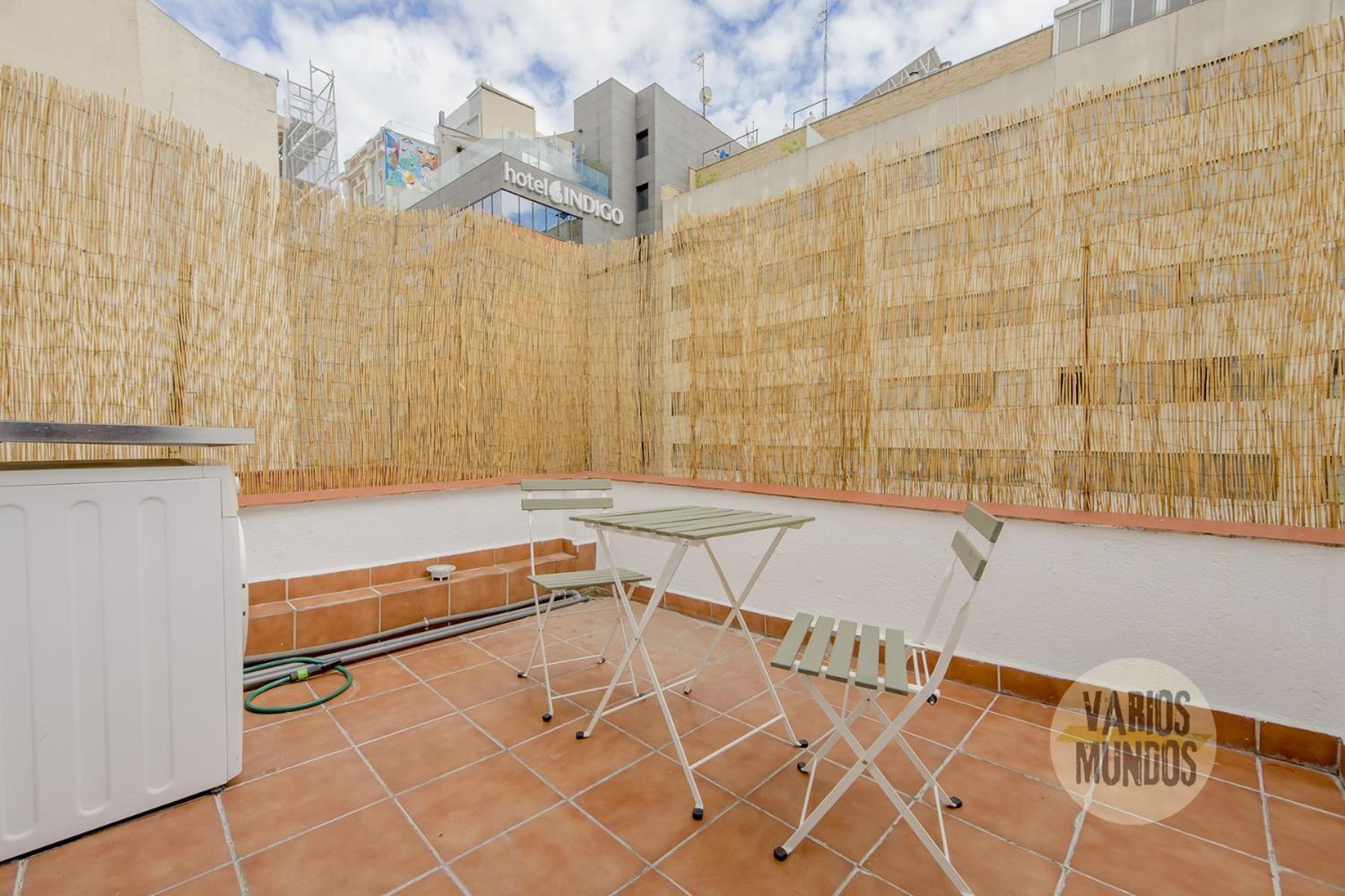 Atico Calle Silva Para 3Pax Con Terraza Esquina Con Gran Via E2 Madryt Zewnętrze zdjęcie
